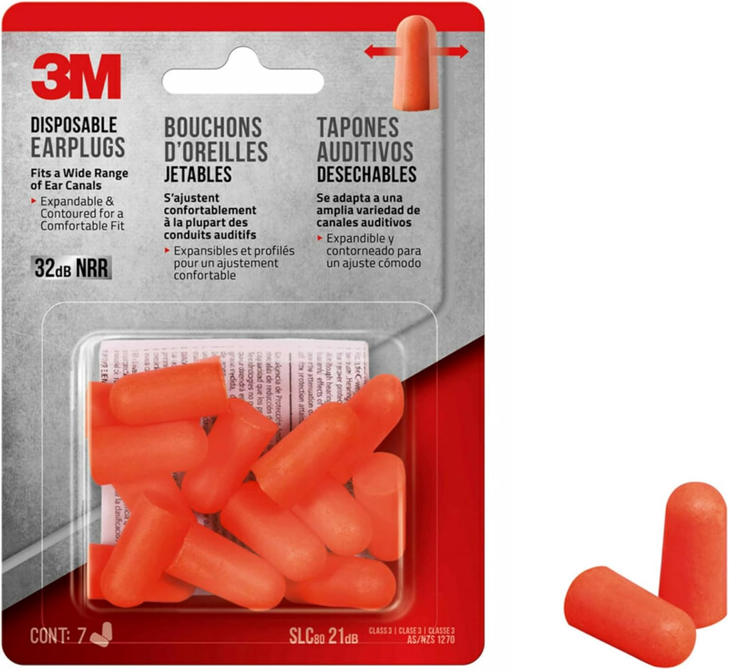 3M Disposable Classic Earplug (90580-00000T) image number 5