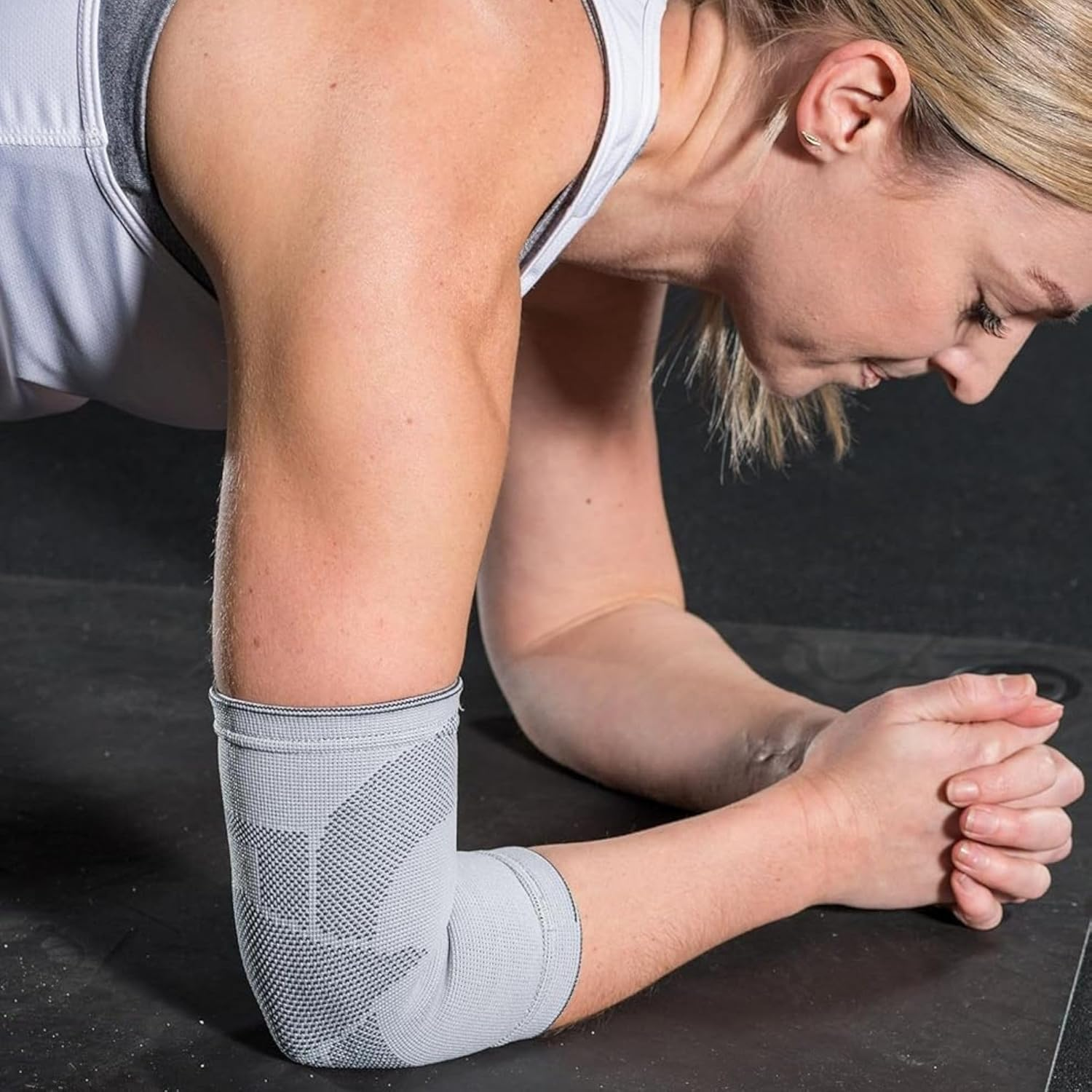 Thermoskin Dynamic Compression Elbow Sleeve S/M, Grey, (84613) image number 4