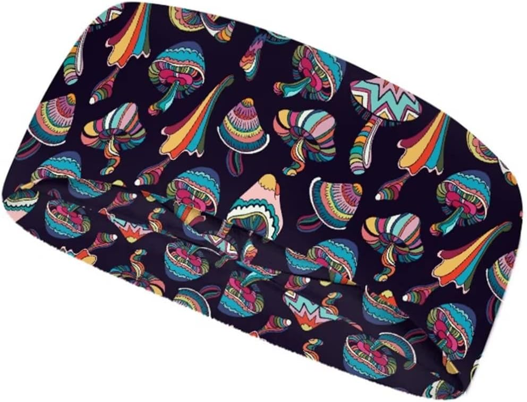 Biyejit Mens Women Headband Breathable Sweatband Sports Headband for Gym, Running, Cycling, Yoga, Basketball