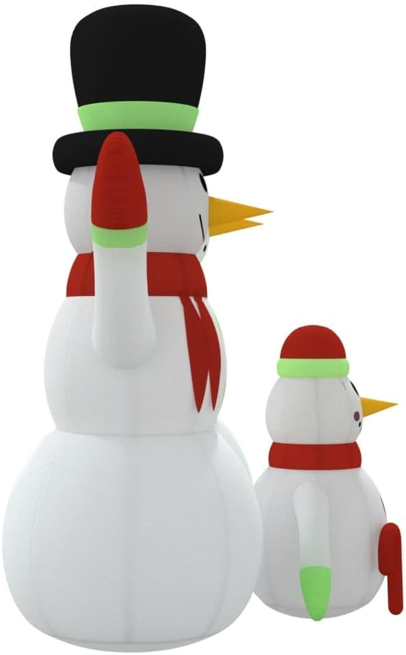 Inflatable Snowman Family with Leds 500 Cm Christmas Holiday Decor Outdoor image number 4