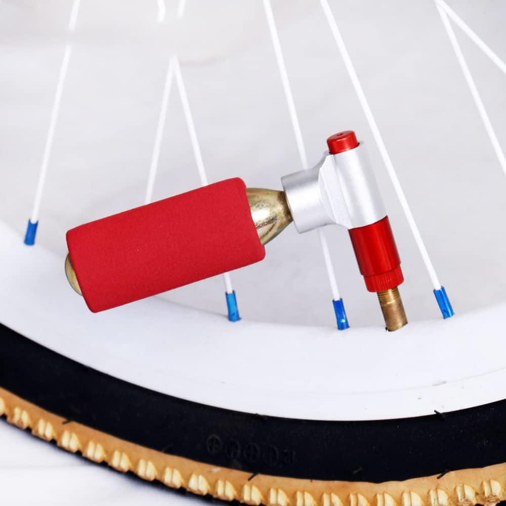 Sagasave CO2 Bike Pump, Inflator Kit with Head & Safety Sleeve, Presta & Schrader Valve Compatible (No CO2 Cartridges) image number 1