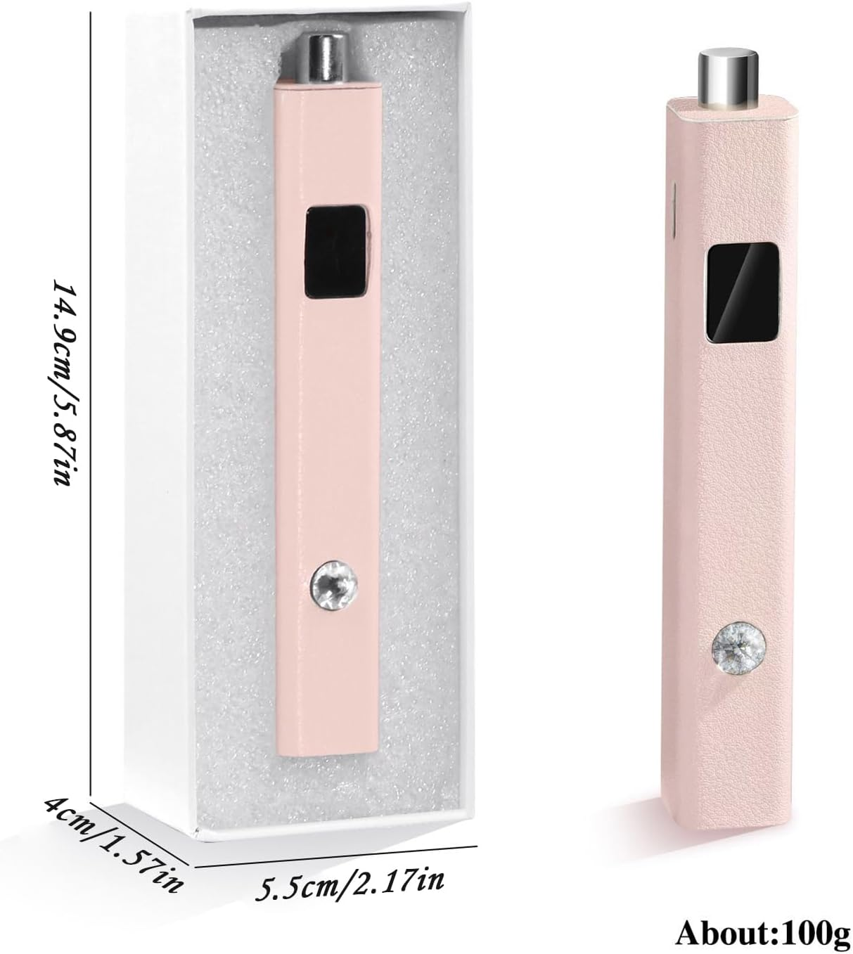 Uv Light for Gel Nails | Curing Lamp Nail Magnet Stamp,Rechargeable Handheld Manicure Tool Light for Dorm Salon Room Travel Home Counter Personal Care Routine Bathroom Manicure image number 2