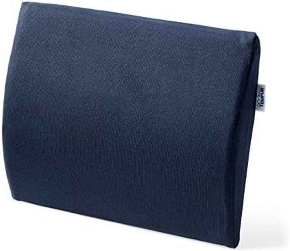 TEMPUR Transit Lumbar Support, Blue, Memory Foam, Comfortable Home and Travel Back Support, 30 X 25 X 6Cm image number 2