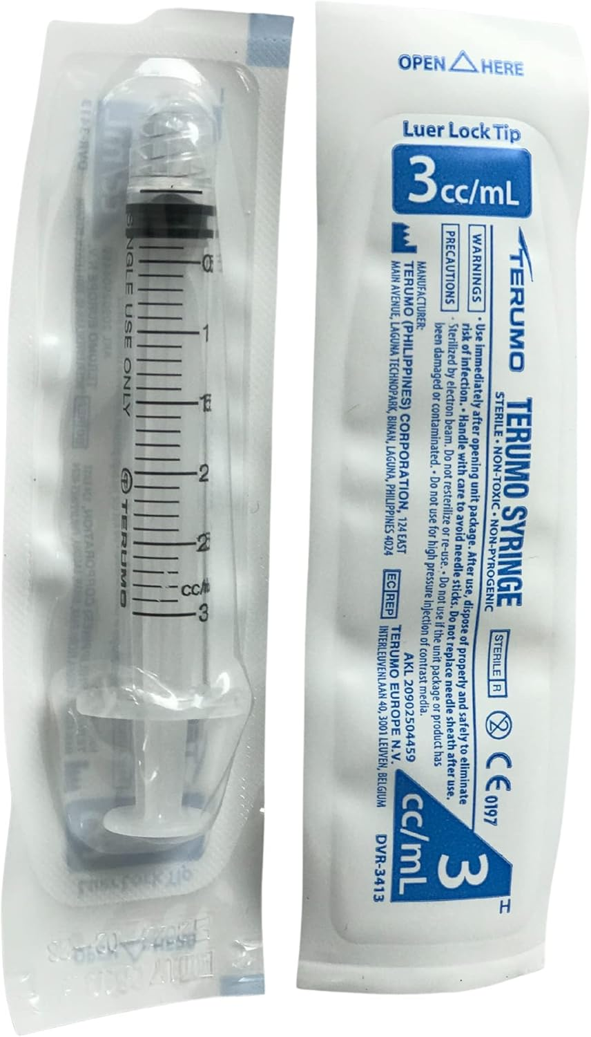 3Ml Disposable Terumo Syringes Luer Lock Hypodermic without Needle 6SS+03L - 100Pcs/Box image number 1