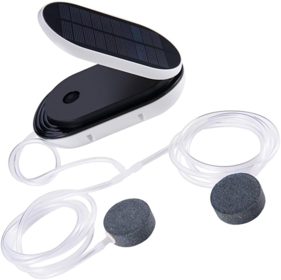 Abaodam Solar Oxygen Aerator Pump for Pool Sun Powered Outdoor Oxygenation Tool with Continuous Operation for Fish and Aquatic Plants Solar image number 2