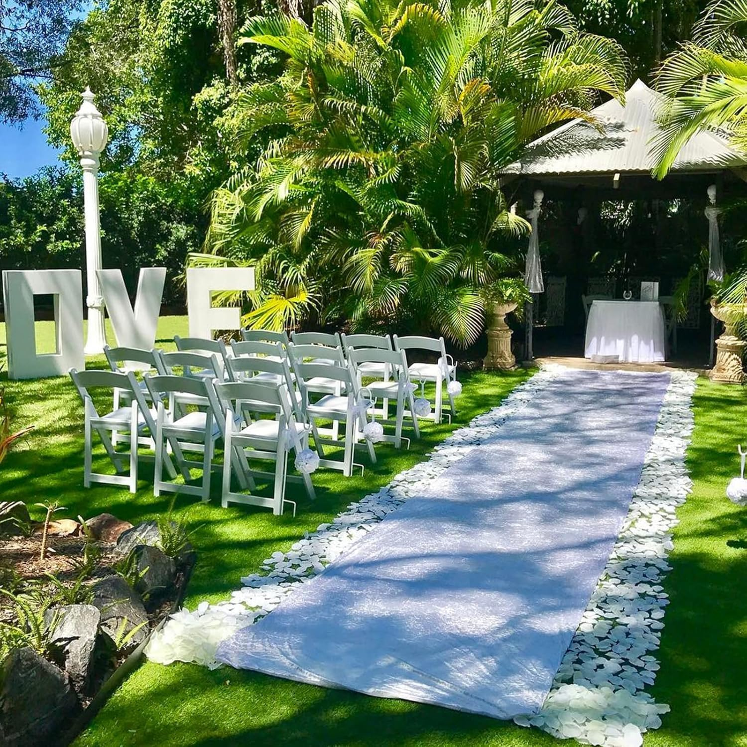 OWLKELA 2000Pcs White Rose Petals, Artificial Flowers, Silk Flowers, Romantic Decoration for Valentine'S Day, Wedding, Christening, Birthday, Romantic Atmosphere - Red image number 2