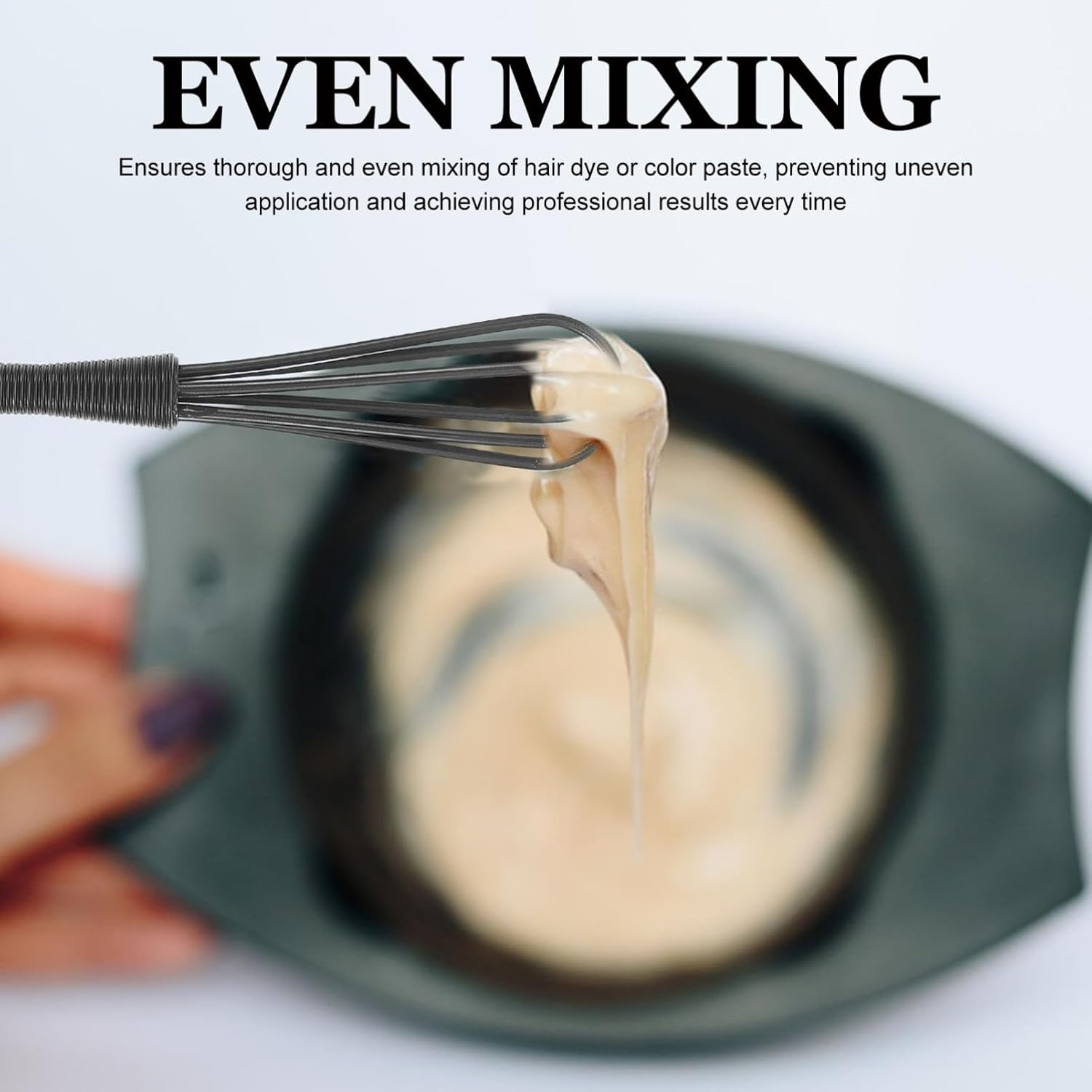 Healvian 5 Pcs Mini Plastic Hair Salon Paint Hair Egg Mixing Tool image number 1