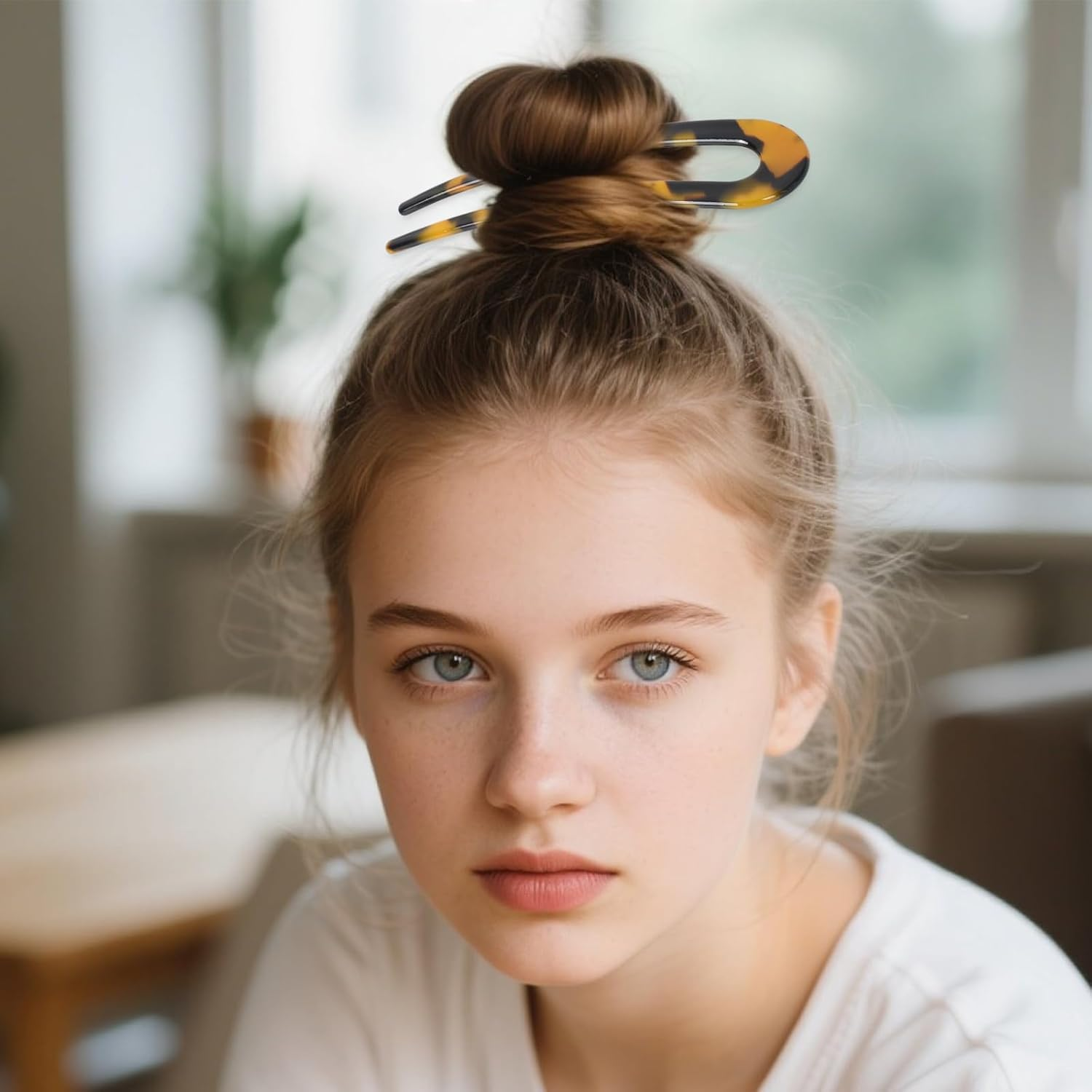 French Hair Pins, 6 Different U Shaped Hairpins, Delicate Hair Accessories for Women, Hair Clips for Ceremonies, Graduations, Exquisite Occasions image number 1