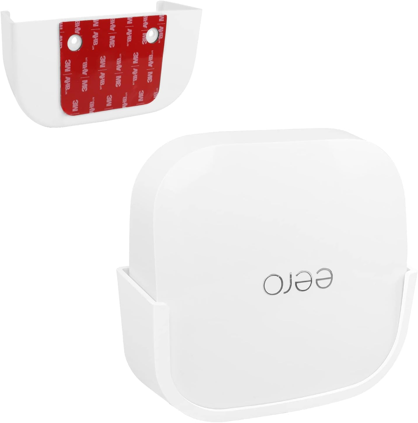 Screwless Wall Mount for Eero Pro 6E Tri-Band Mesh Wi-Fi Holder, No Tools Required, Easy to Install, No Drilling, Strong VHB Adhesive Mount (2) image number 4