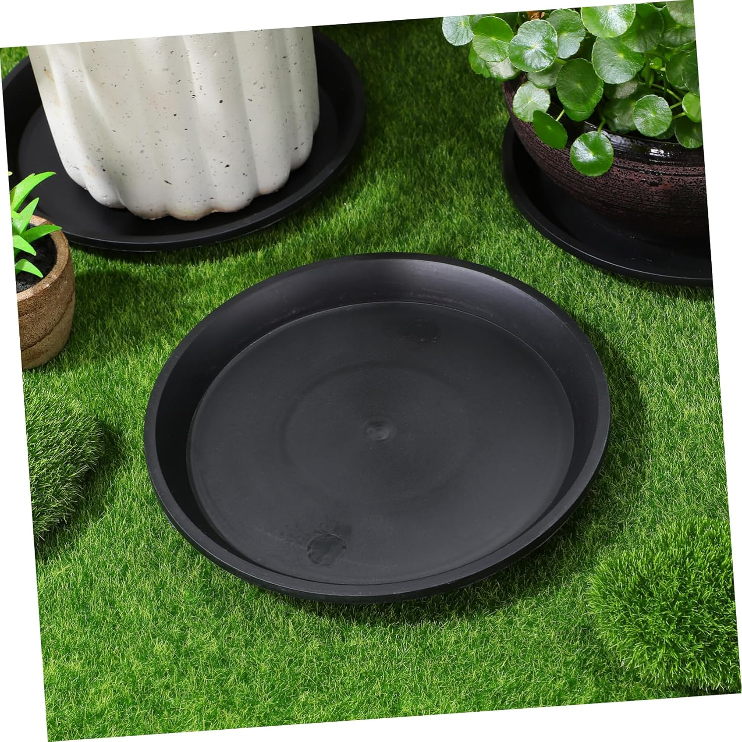 IWOWHERO 10Pcs Plant Pot Saucers round Drip Trays for Flower Pots Gardening Use Bonsai Water Trays Home Supplies image number 6