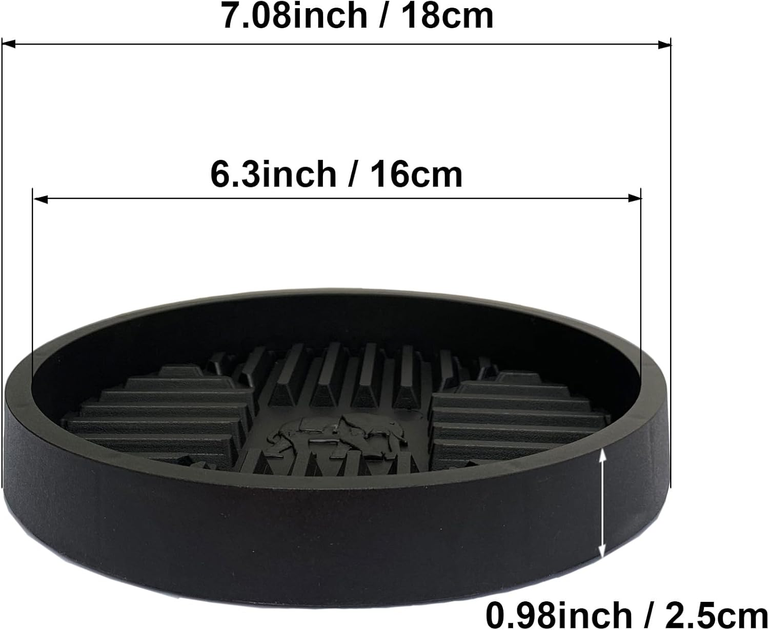 2 Pcs Toilet Plunger Mat Holder, Plunger Tray for Air Drying image number 4