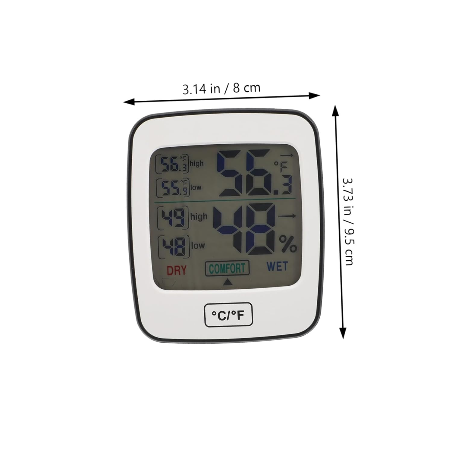Gatuida Digital Thermohygrometer Indoor Temperature Humidity Gauge for Home Boys and Girls Nursery Large Display Screen image number 2