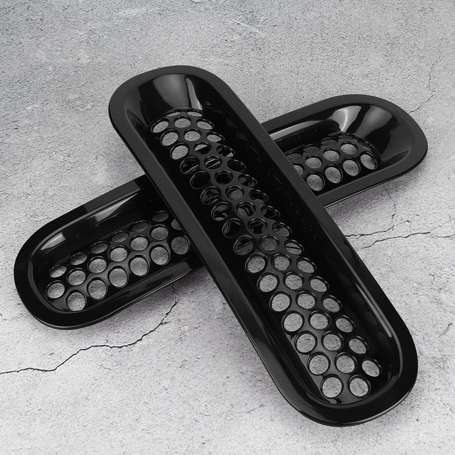 7Pcs Car Front Bumper Mesh Grille Replacement for JK 2007 2015ABS Direct Fit Upgrade Hood Grille Accessory