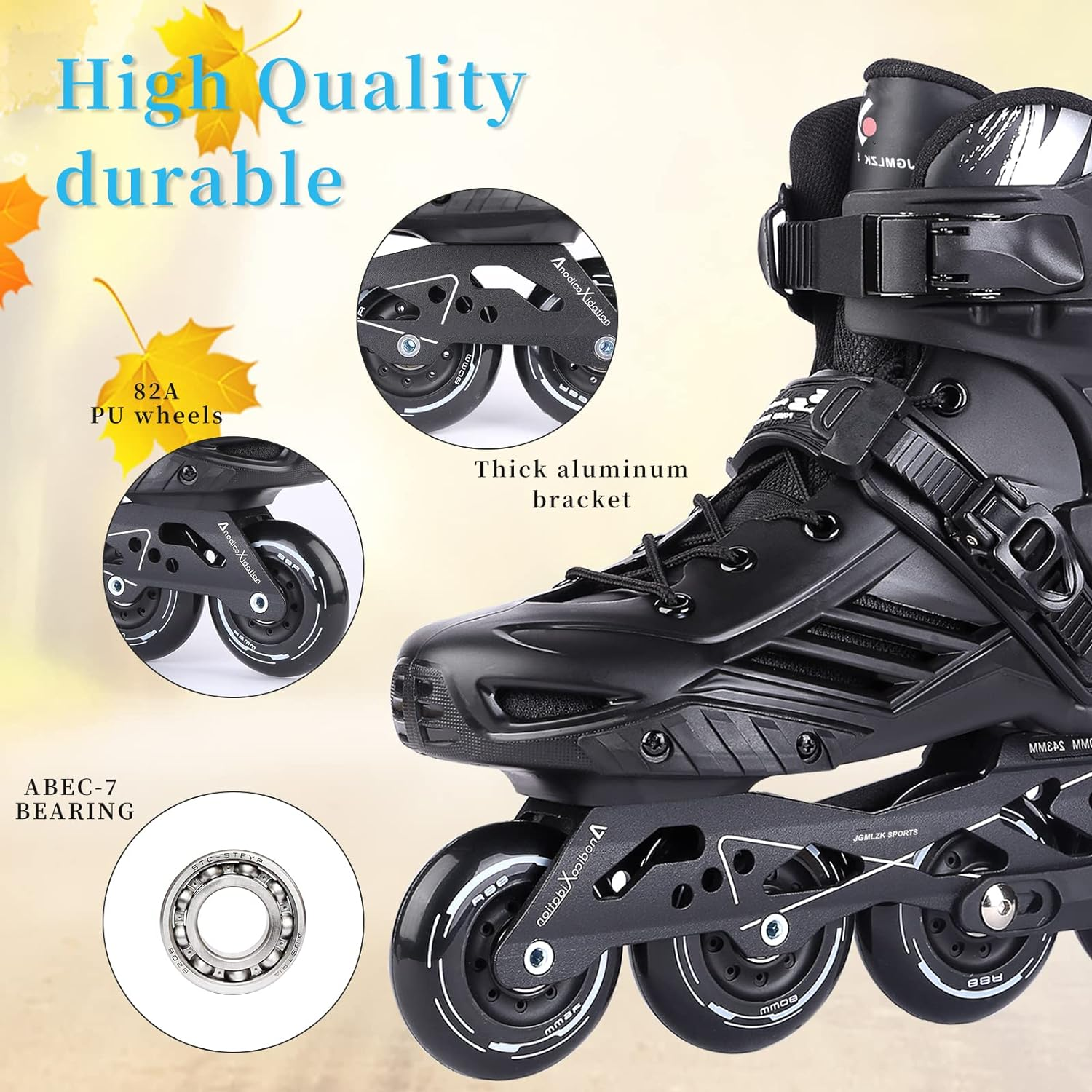 Inline Skates, High Performance Outdoor Fitness Inline Skates for Women Men Adult