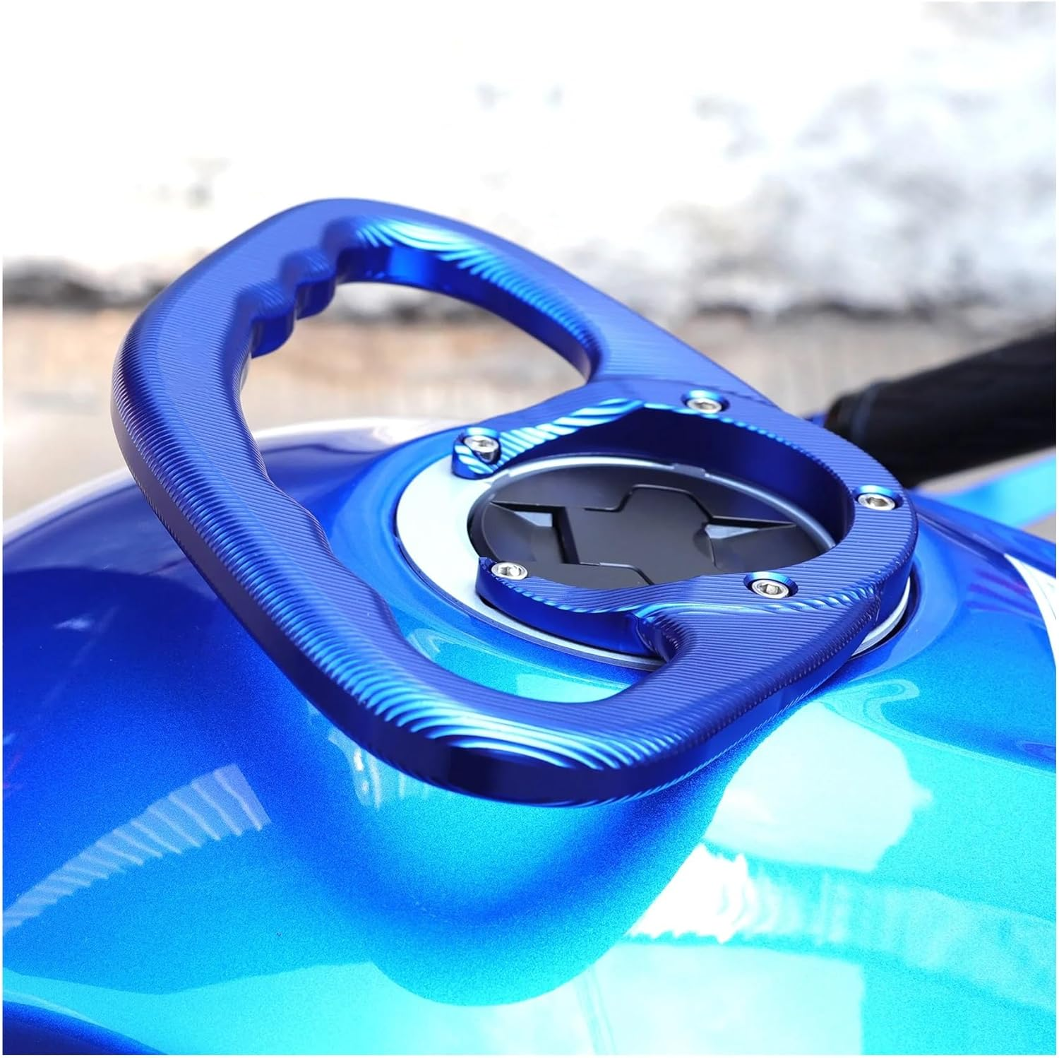 Fuel Tank Handle Compatible with GSXR GSX-R 600 750 1000 1300 K2 K3 K4 K5 K6 K7 K8 K9 K11 Motorcycle Rear Passenger Armrest (Color : Black) image number 4