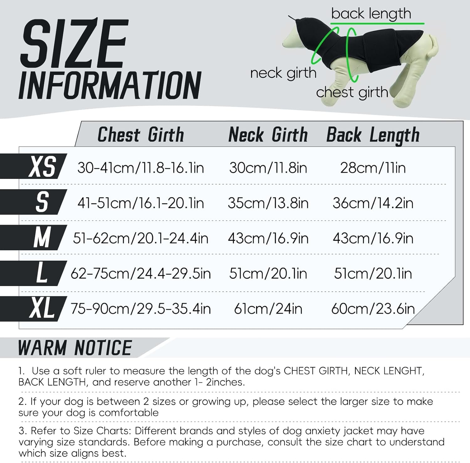 Iecoii Calming Vest for Dogs Anxiety, Separation Anxiety Relief for Medium Breeds, Calming Head and Ear Wraps for Dogs, Dog Anxious Relief Shirt for Males and Females, Loud Music, M, Black