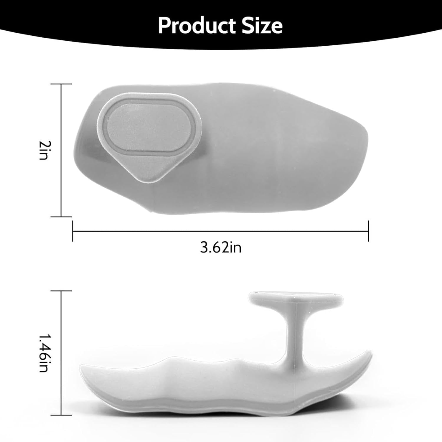 2Pair Gym Grips for Weight Lifting Workout Gloves for Men Women Pull up Grips Gym Grips Fingerless for Exercise Gymnastics Training (Grey) image number 5