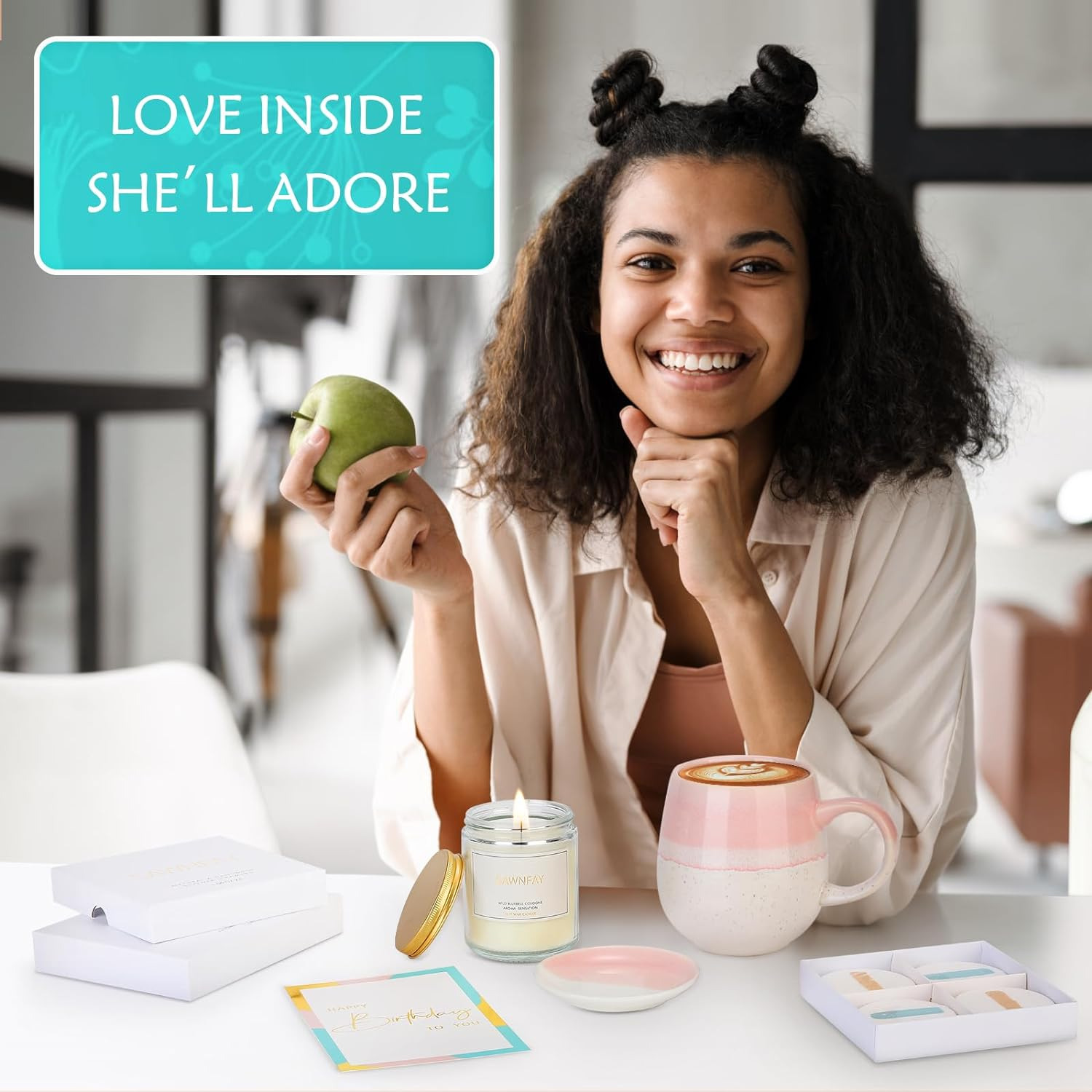 Sawnfay Luxury Birthday Gifts for Women, Unique Birthday Gifts for Women Mom Friend Sister Wife, Happy Birthday Box for Women image number 4