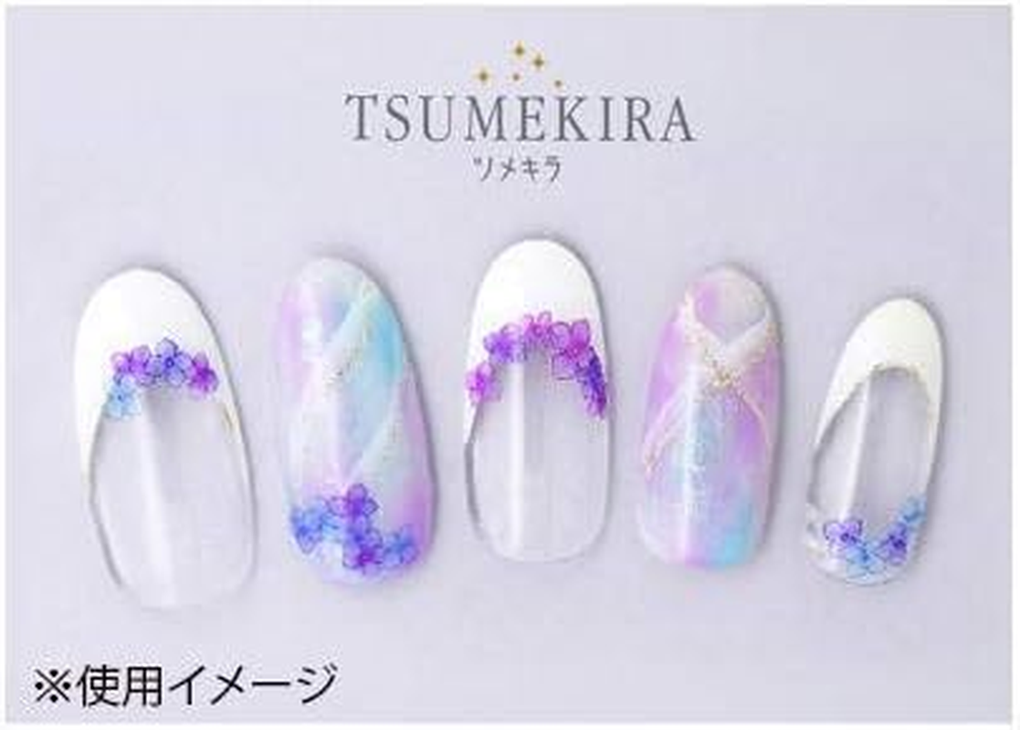 TSUMEKIRA NN-AJI-101 Nail Stickers, Hydrangea, Blue/Purple, 1 Sheet (X 1) image number 5