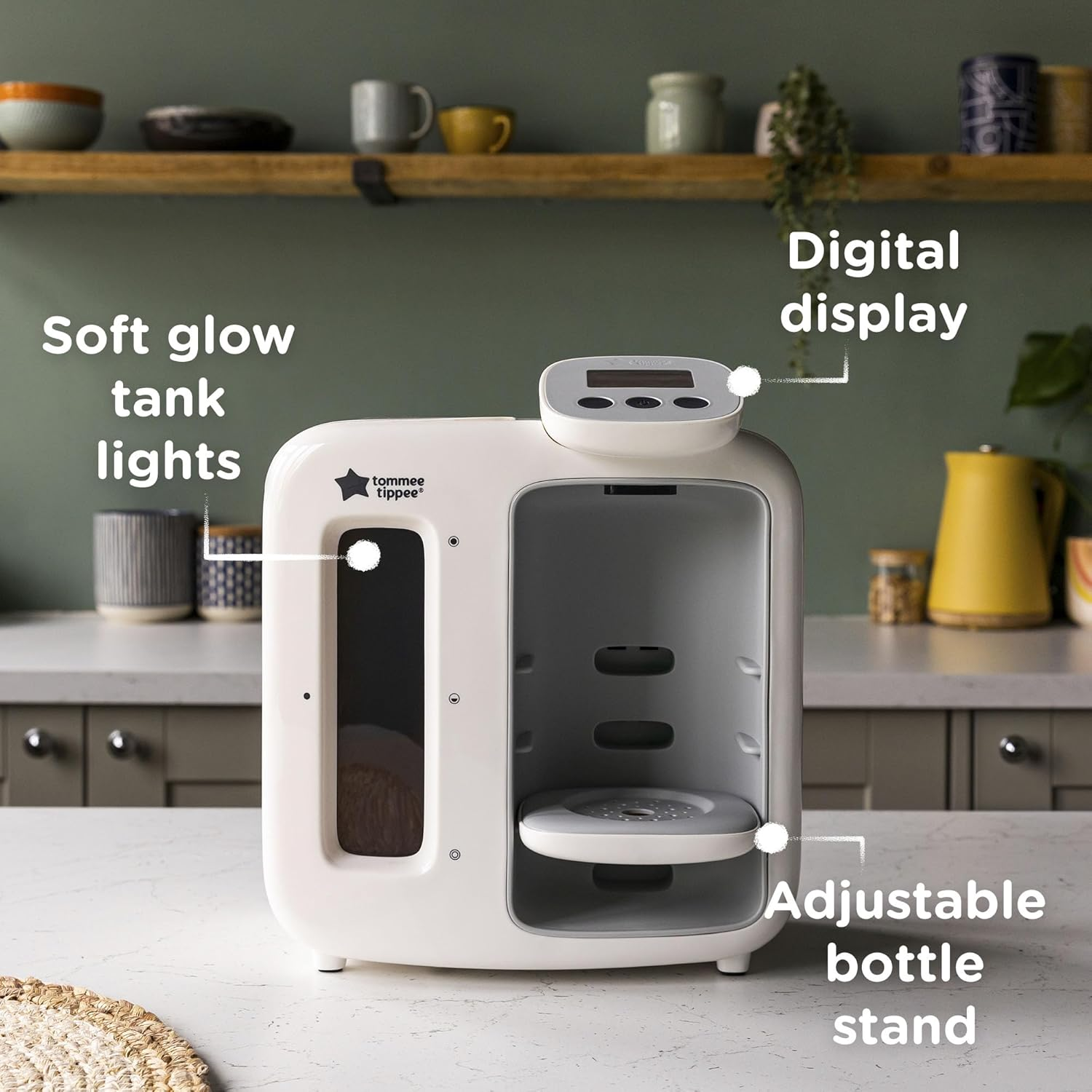 Tommee Tippee Perfect Prep Day and Night Machine Instant and Fast Baby Bottle Maker Bundles Includes 2X Antibacterial Filters, White image number 1