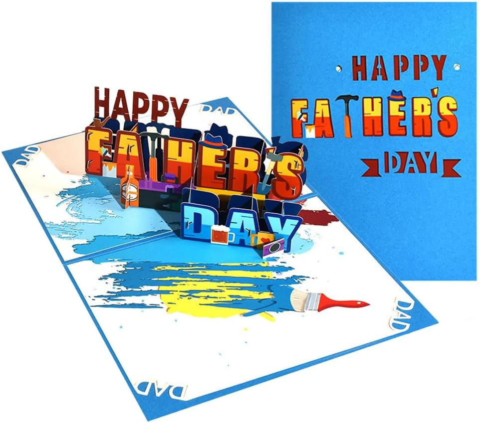 Pop up Fathers Day Card,Kiwinvou Father'S Day Card for Men, Dad, Husband, Grandpa, Him, Best Father Gifts Ideas (Happy Father'S Day) image number 4