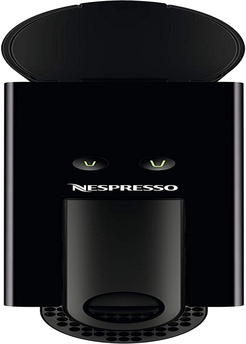 Nespresso Essenza Mini Coffee Machine by Breville Bundle with Aeroccino3 Milk Frother (Black), BEC250BLK