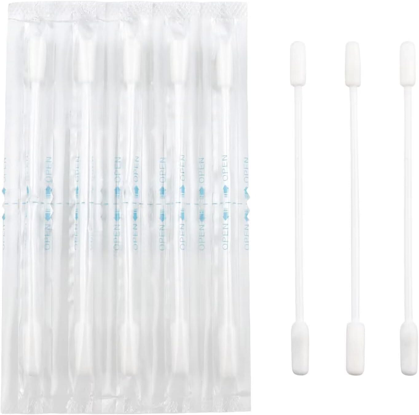 Olive Oil Makeup Remove Cotton Swabs - Individually Wrapped Double Tipped Paper Sticks, 100 Count (Long End) image number 4