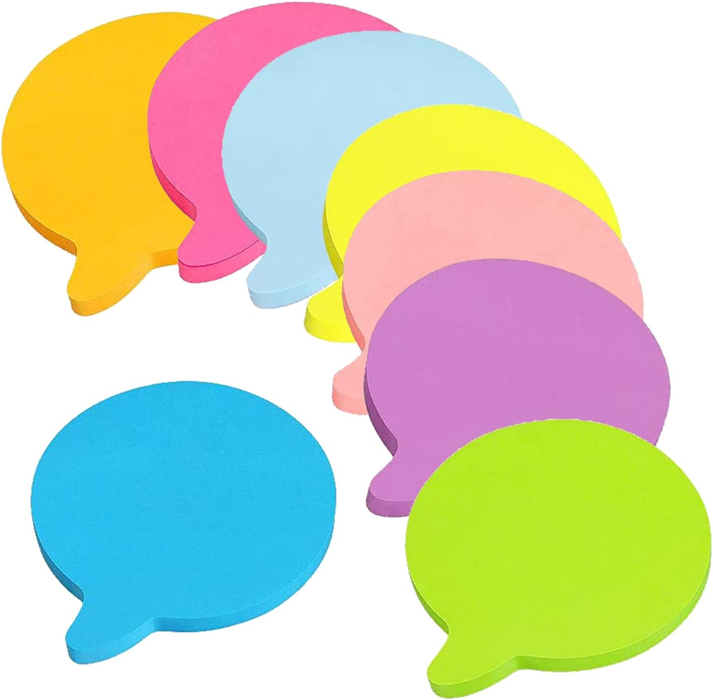 Sticky Notes, 560 Sheets 3 &times; 3 Inches Heart Bright Colors Self Sticky Notes Pad Colour Sticky Notes for Home Office Notebook(Big Red, Rose Red)