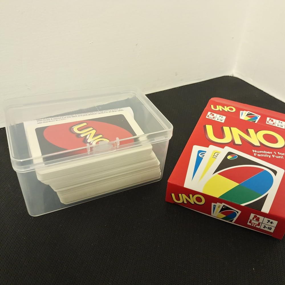 2PCS Clear Plastic Deck Card Storage Box, Collectible Trading Cases, Holder, Containers for Game Cards, Puzzle, Chess Pieces and Other Accessories image number 1