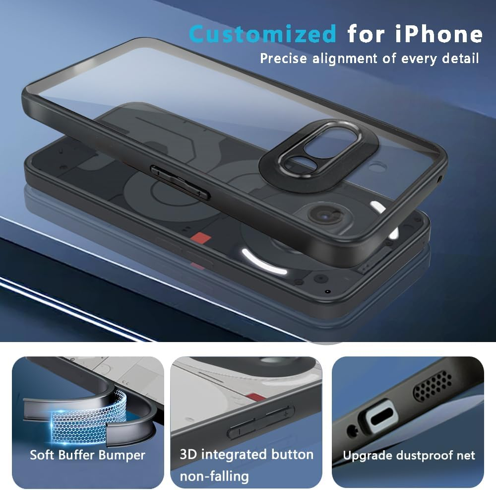 Case for Vivo X200 Pro, Transparent Mobile Phone Case Made of Non-Yellowing TPU, Shockproof Protective Case Made of Scratch-Resistant TM image number 2