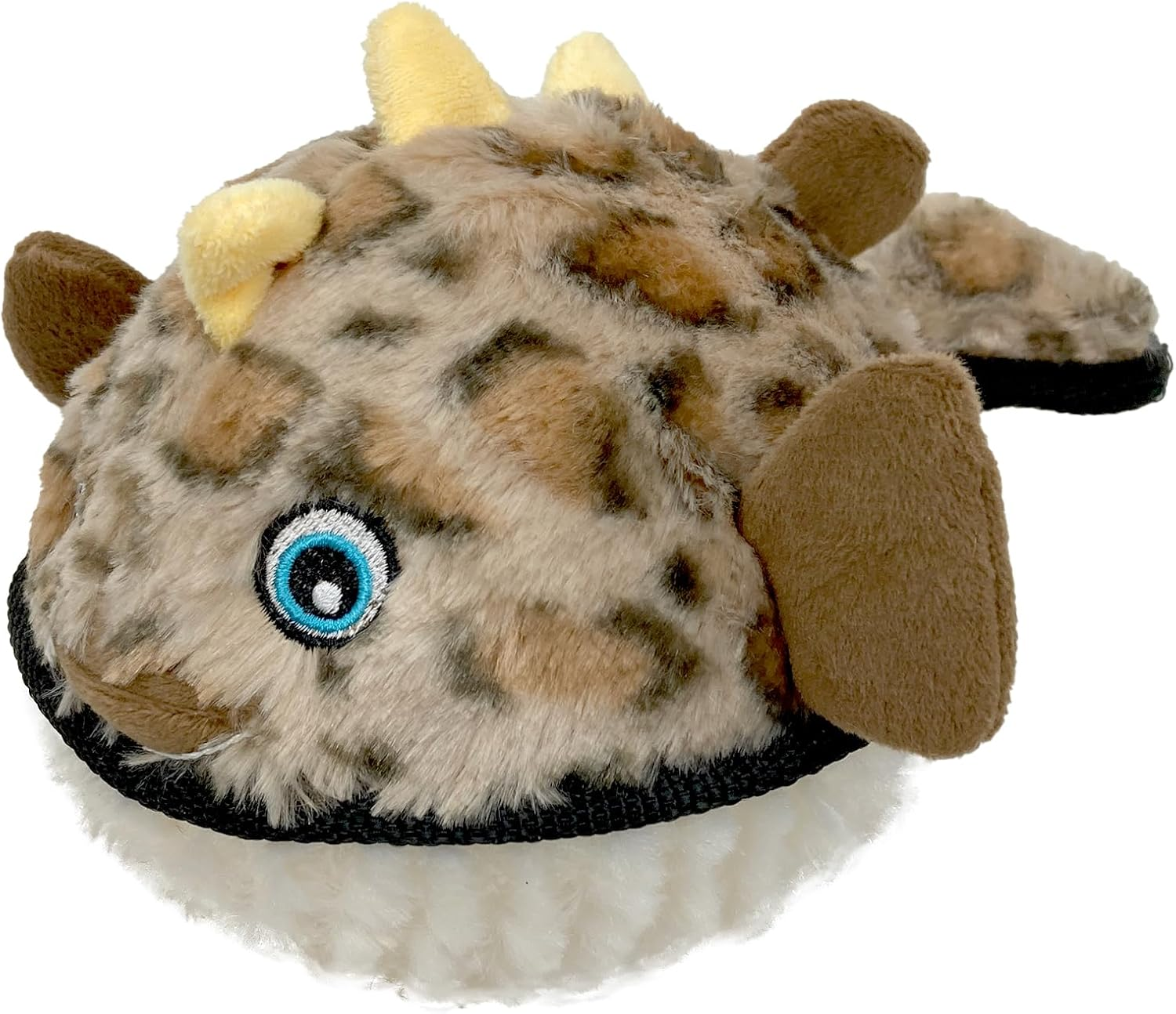 Ruff Play Extra Tuff Plush Blowfish Dog Toy, Brown - Dog Teething Toy, Chew Toys, Extremely Durable, for Aggressive Chewers, Extra Tough Dog Toys, Aids Dogs Dental Health