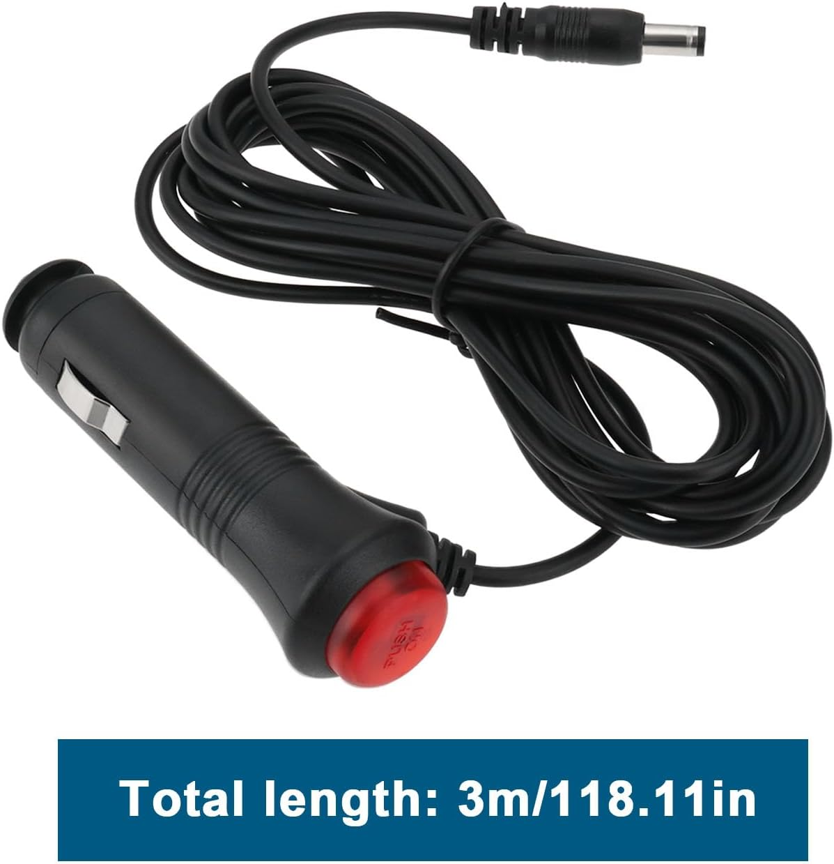 Emagtech 2PCS 12V Car Power Supply Adapter Cable Lead 3M Compatible with Cello LED Tvs for Car Motor-Home Caravan Truck Boat TV Cable Switch image number 6