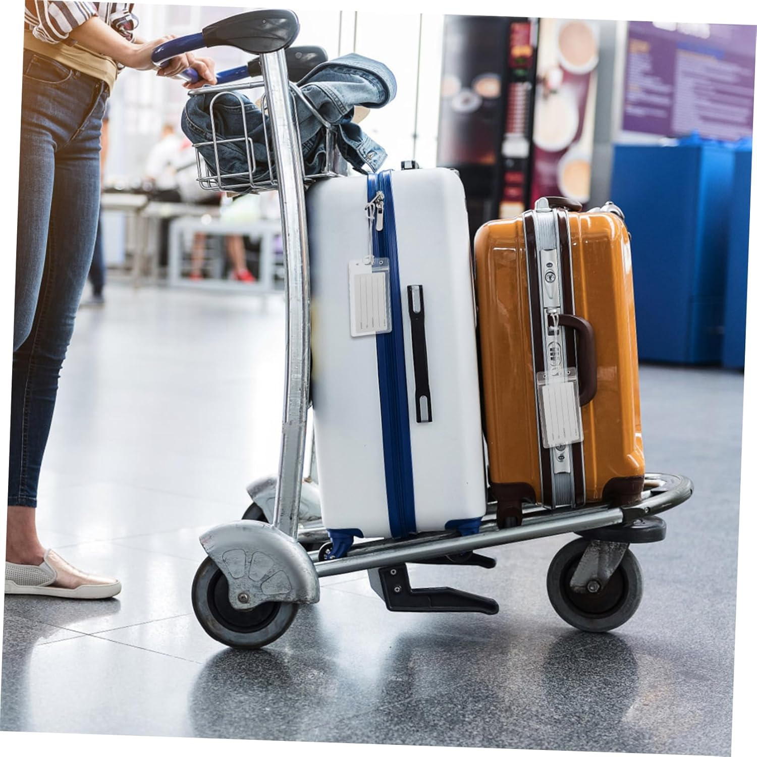 GLSTOY Luggage Tag Bag Travel Tags Resealable Closure for Safe Identification image number 6