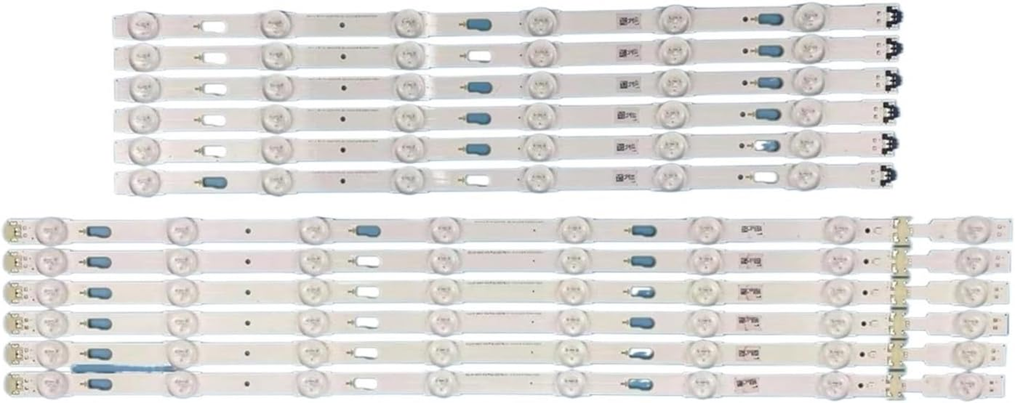 KBCTFWP 12Pc LED Backlight Strip Fit for Samsung 55" UE55KU6020K UE55KU6020U UE55KU6020W UE55KU6050K UE55KU6070U UE55KU6072U UE55KU6075U image number 1