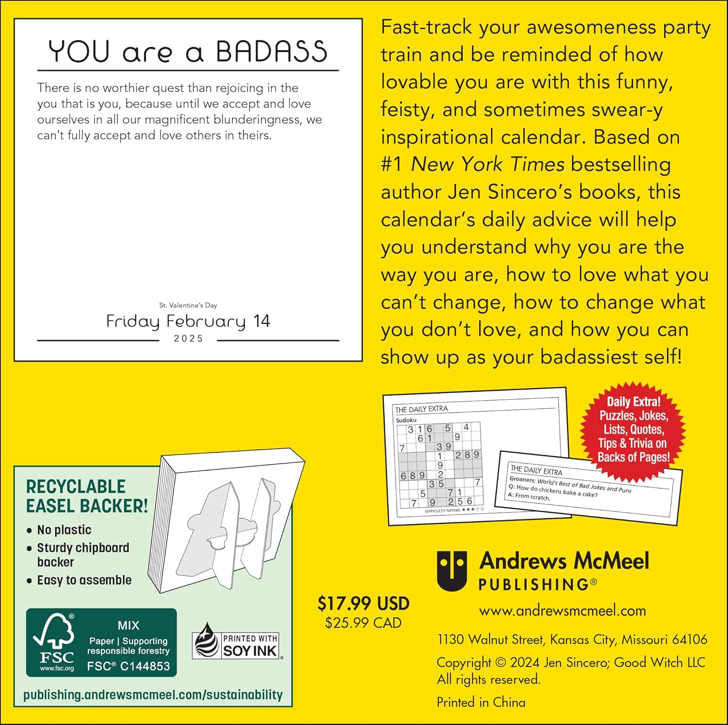 You Are a Badass 2025 Day-To-Day Calendar: New and Favorite Inspirations plus Money-Making and Habit-Honing Badassery image number 4