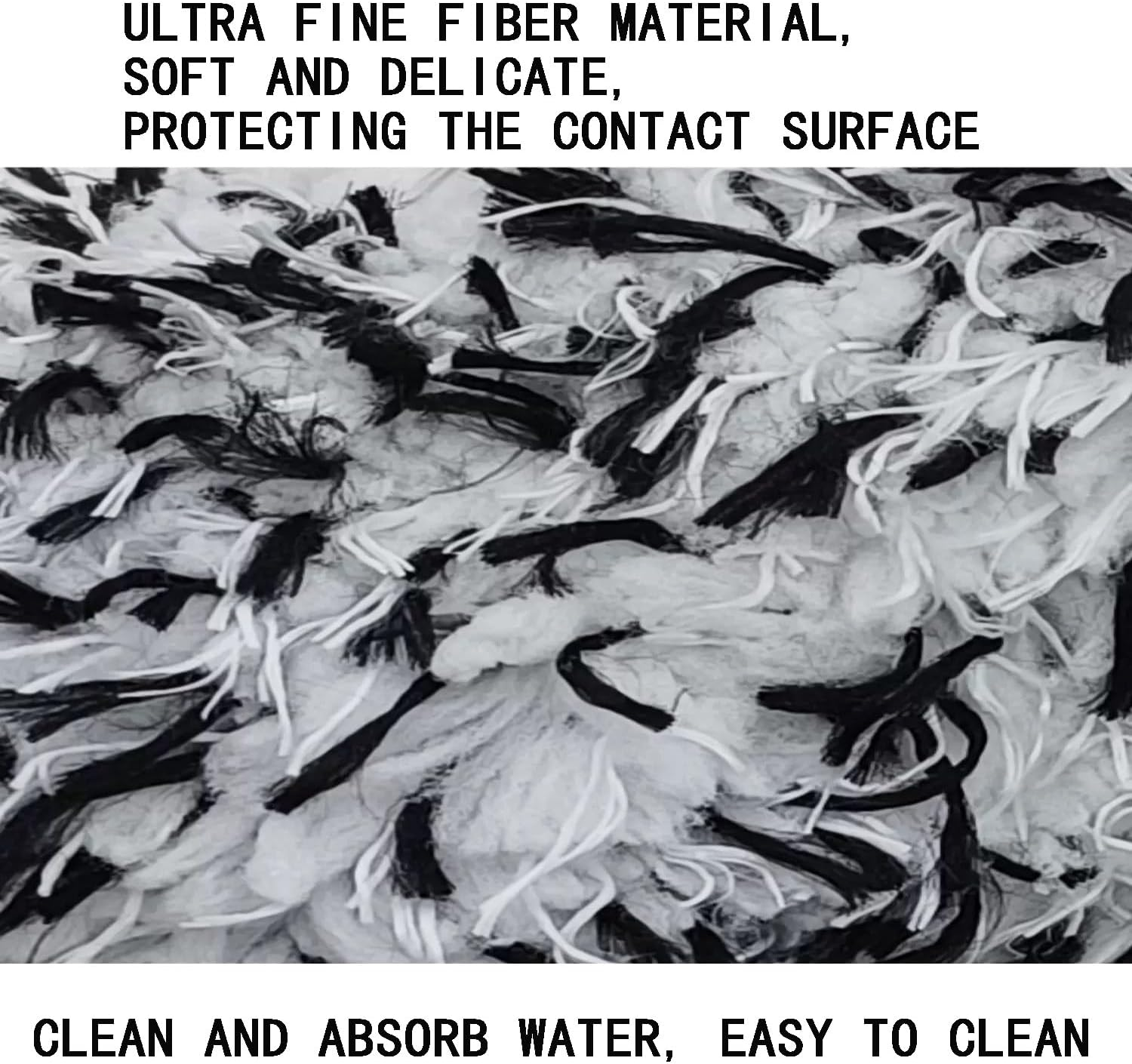 Car Microfibre Wheel Brush, Removable Car Rims Brush, Car Wheel Cleaning Brush, Highly Water Absorption Detailing Cleaner Brushes with Long Handle for Rim Hubs, Spokes, Fenders, Engines image number 1