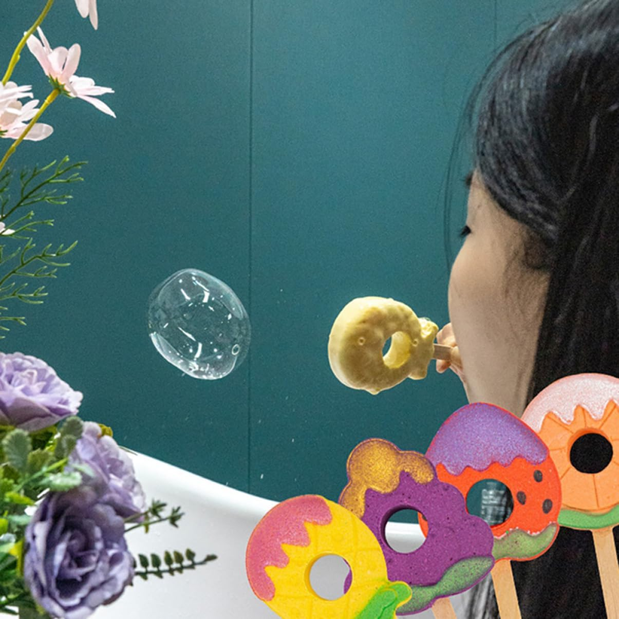 FOYTOKI 4Pcs Ball Essential Oil Creative Bathing Bomb for Boys and Girls Adults image number 3