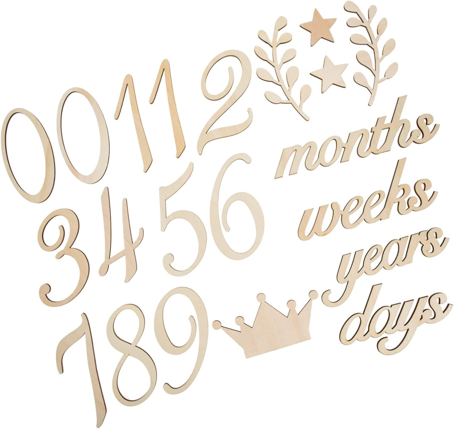 Milestone Card Month Milestone Sign Newborn Shower Party Creative Photo Prop image number 6