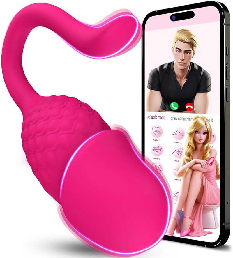 CTFIVING Sex Toy, APP Remote Control Wearable Rose Vibrator, Sex Toys for Couples with Countless Customizable Vibration Modes, Long Distance G-Spot Wearable Adult Toys for Women image number 3