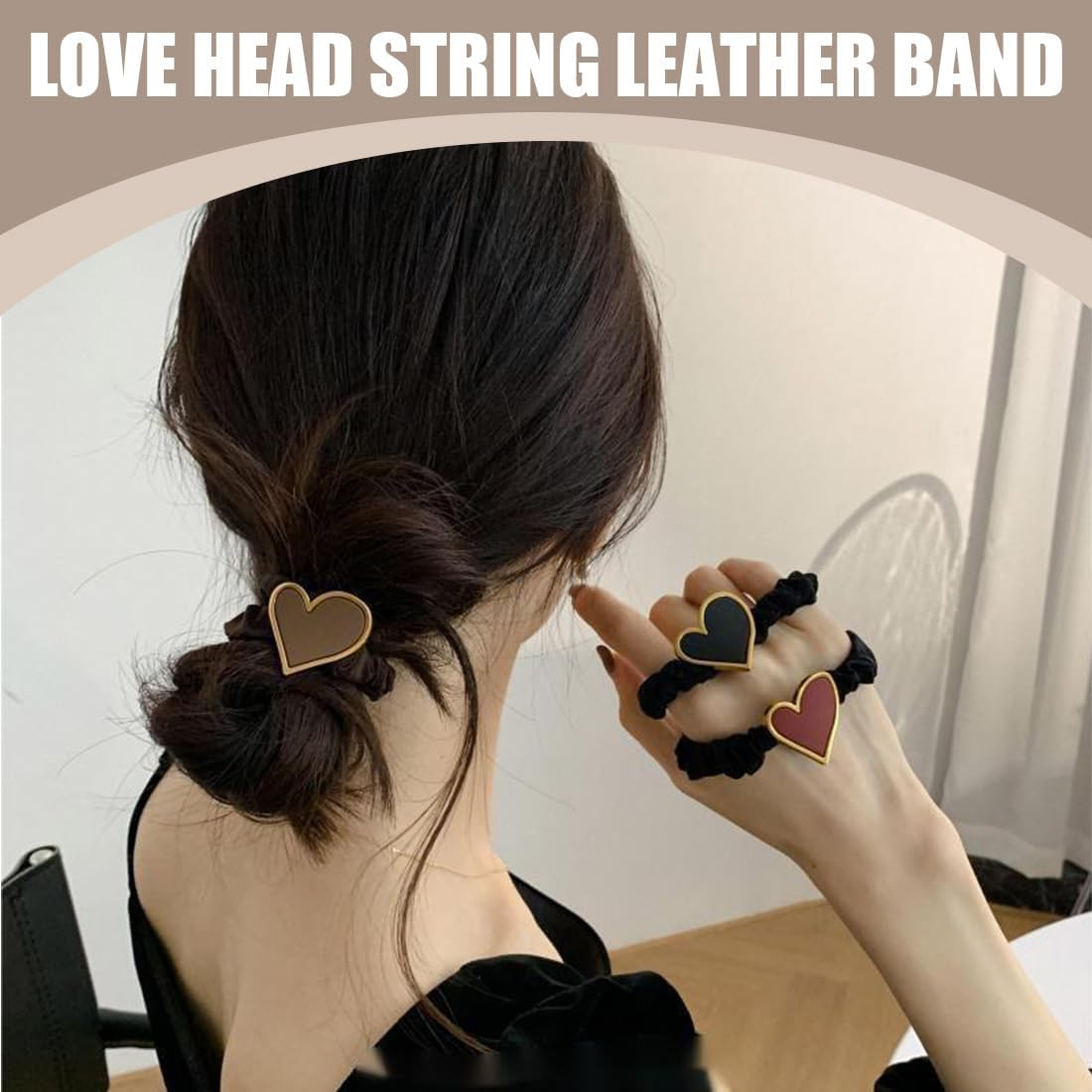 Pack of 3 Women'S Hair Bobbles and Hair Bobbles for Fine and Long Hair - Durable and Robust Children'S Hair Rings with Elastic Band, Hair Bobbles for Women and Girls Silk Scrunchies
