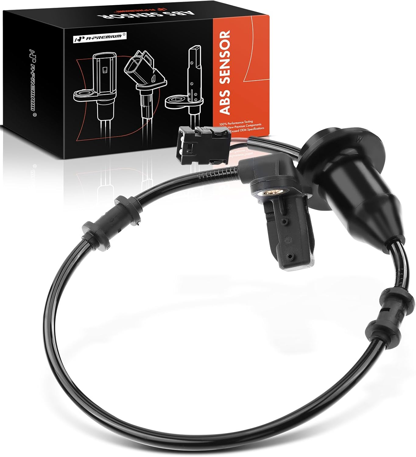 A-Premium ABS Wheel Speed Sensor Compatible with Mercedes-Benz R170 SLK200 2003-2004 SLK230 2001-2004 SLK32 AMG SLK320 Rear Passenger Side image number 4