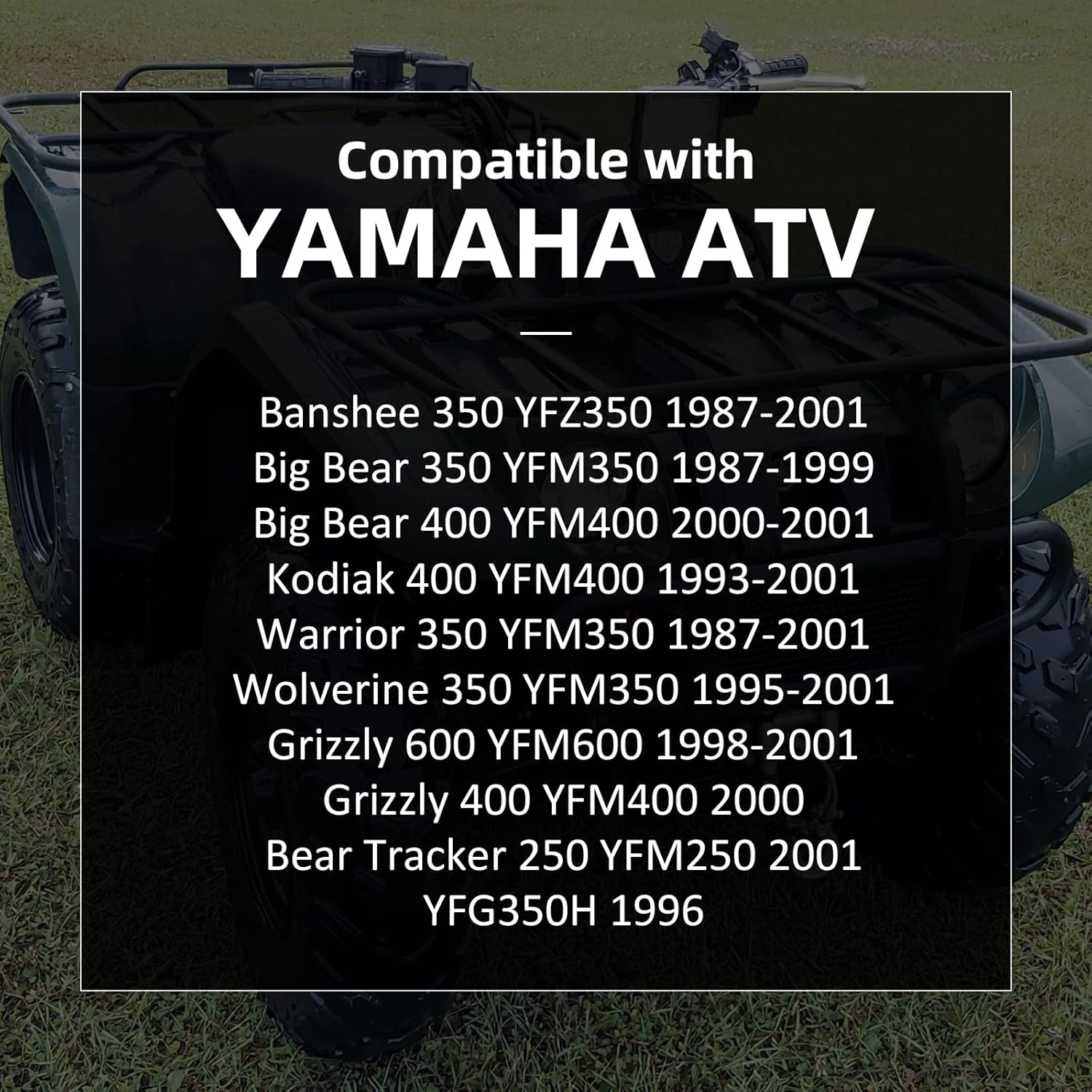 Front Brake Master Cylinder Compatible with Yamaha Banshee 350 Big Bear 350 400 Grizzly 400 600 Kodiak 400 Warrior 350 Wolverine 350 YFZ YFM OEM#2GU-25870-10-00 image number 1