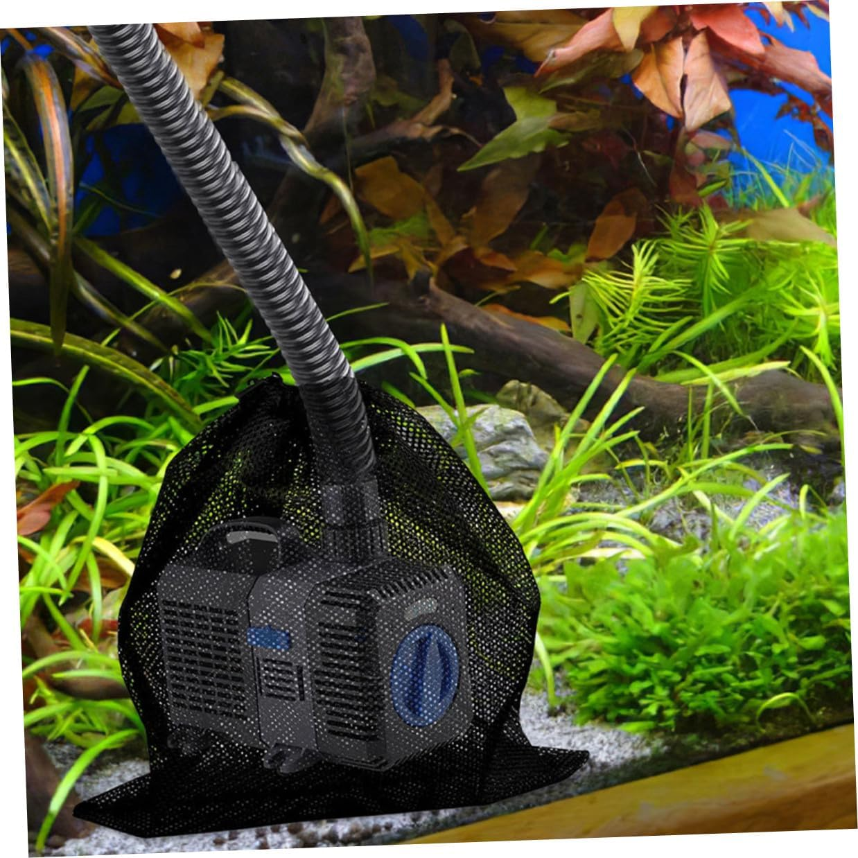 4Pcs Pump Filter Bags with Drawstring Mesh Protection for Swimming Pool and Fish Tank Pumps Debris Barrier Mesh image number 5