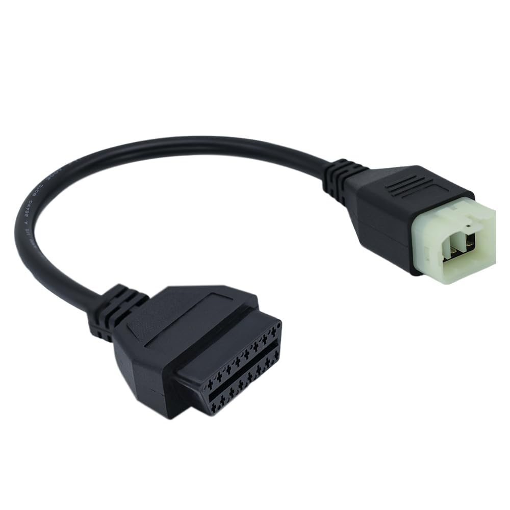 PARANNIC Motorcycle 6Pin to OBD OBD2 Diagnostic Adapter CANBUS Cable for Kawa-Saki Motorbike, Compatible with Diagnostic Scanner for Programming Reading Code ECU Tune image number 6