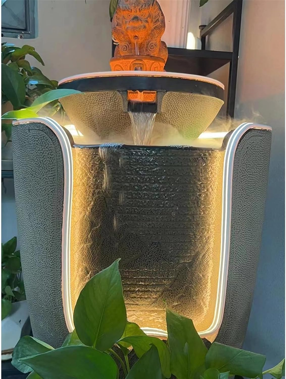 Outdoor Fountain Big Golden Toad Water Decoration, Floor Circulating Fountain, Courtyard Living Room, Tea Landscape image number 3