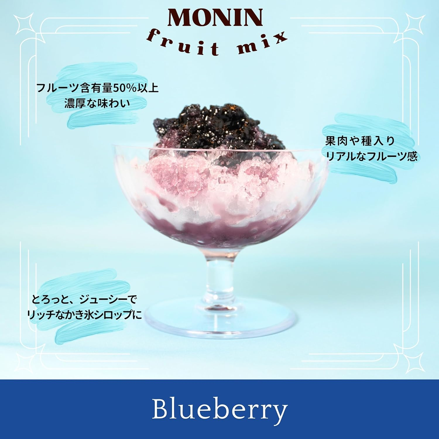 Monin Blueberry Fruit Puree 1 Litre