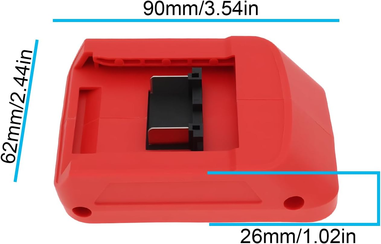 Create Idea 2Pcs Power Tool Battery Adapter Converter Compatible with Einhell 4511396 4511437 18V Li-Ion Battery image number 6