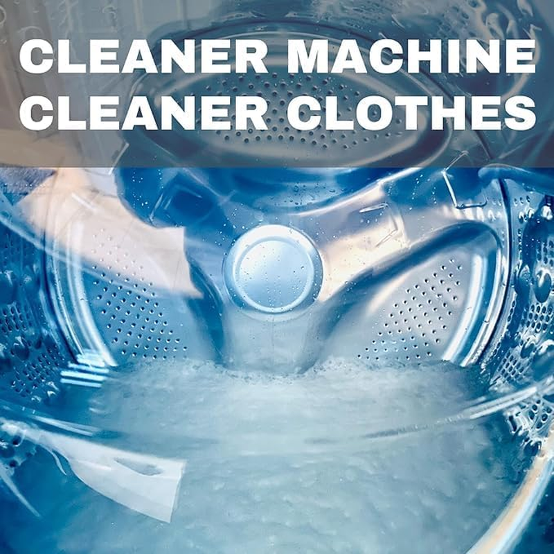 Washing Machine Cleaner Tablets 30-Pack - Deep Clean Formula, Cleans & Refreshes Front Load and Top Load Machines, Removes Odors, and Residue.