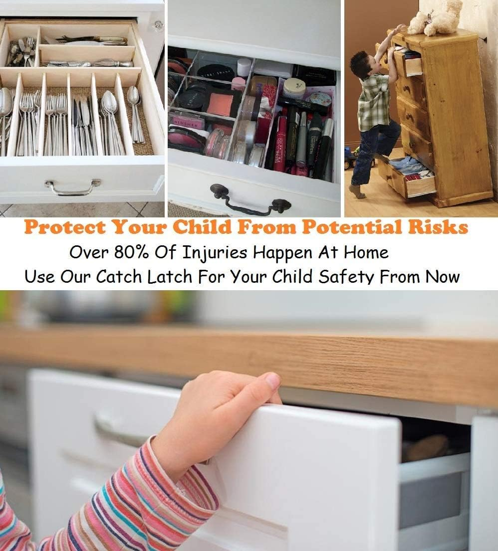 12 Grabber Catches 10 LB Pull Force Cabinet Doors Push to Close Latch RV Drawer Latches and Catches Hardware Baby Proof for Camper, Home, Kitchen, Bathroom, Office image number 3