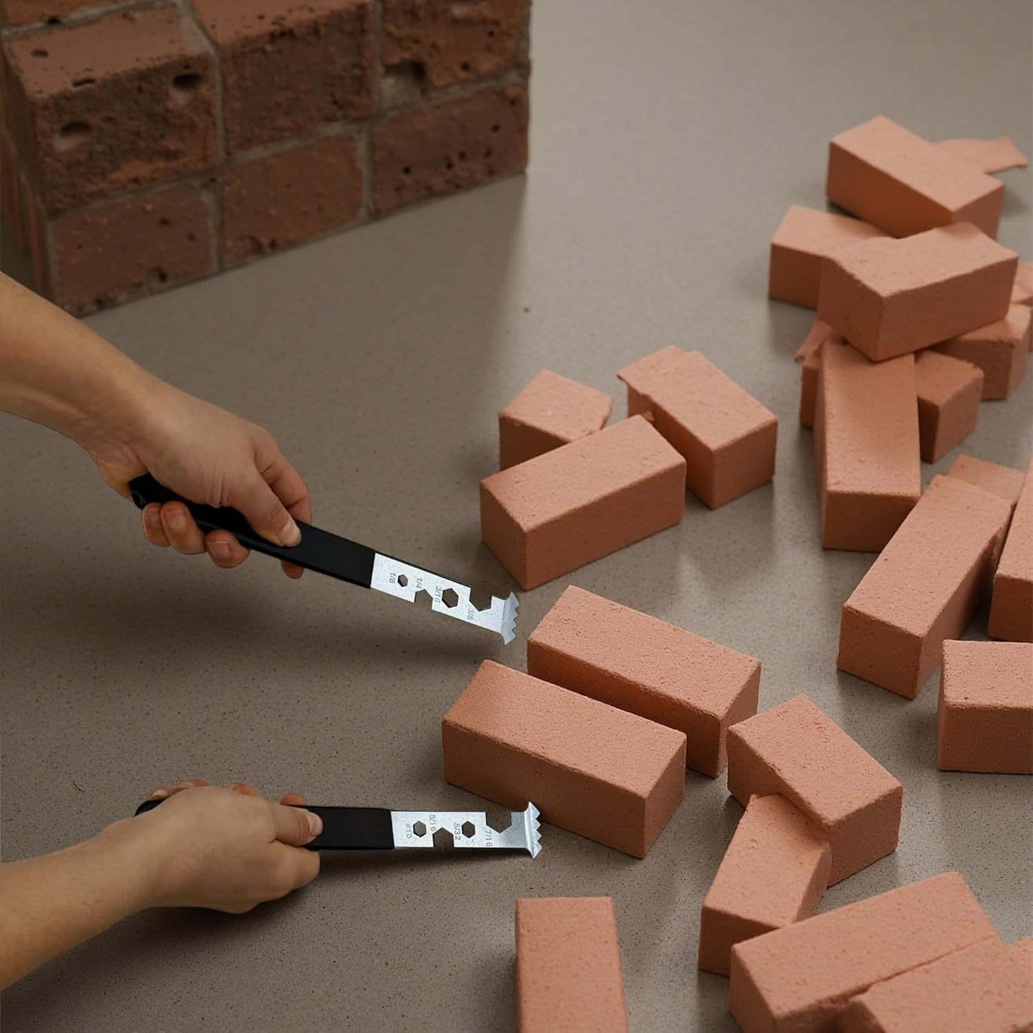 2Pcs Paving Brick Removal Tools, Sidewalk Brick & Stone Remover with Double Hooks, Ideal for Driveway, Patio, Yard, Deck, Lawn Tile Replacement image number 2